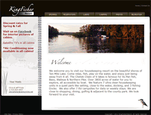 Tablet Screenshot of kingfisher-resort.com
